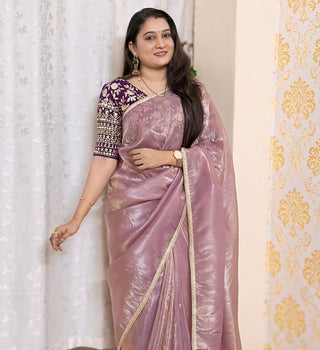 Rani : Embrace Elegance with our Crush Tissue Saree