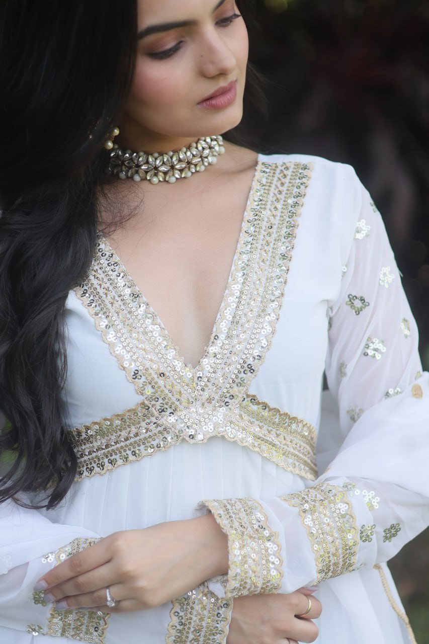 Mrunal : Premium Alia Cut Gown With Dupatta Set